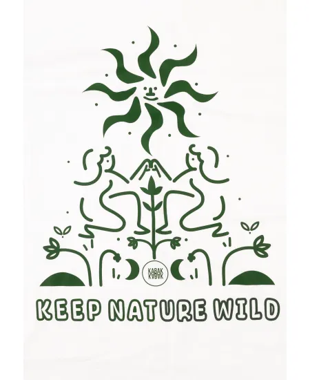 Koszulka z bawełny organicznej Keep Nature Wild