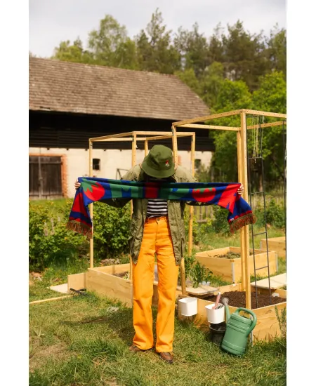Organic cotton scarf Tomato