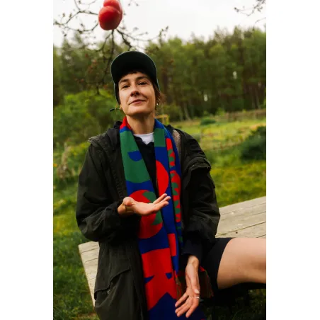 Organic cotton scarf Tomato
