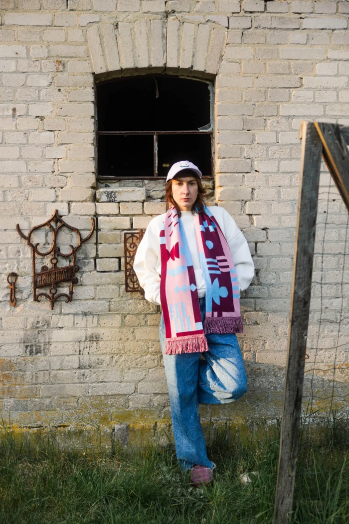 Organic cotton scarf Of my God!
