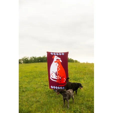 Organic Cotton Blanket Dog Sadness