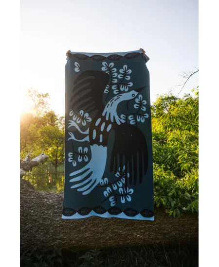Organic Cotton Blanket Crane