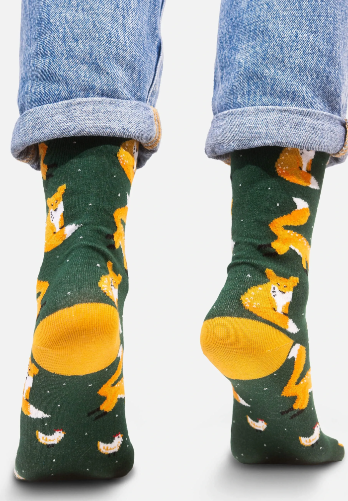 Socks organic cotton Incredible Mr. Green Fox