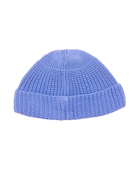 Sky-blue organic cotton burglar beanie