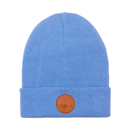 Light blue organic cotton classic beanie