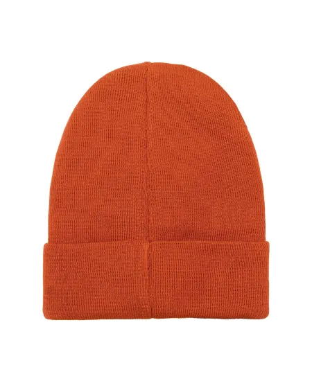 Czapka beanie z bawełny organicznej ceglana