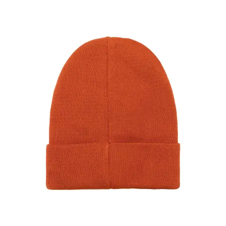 Brick red organic cotton classic beanie