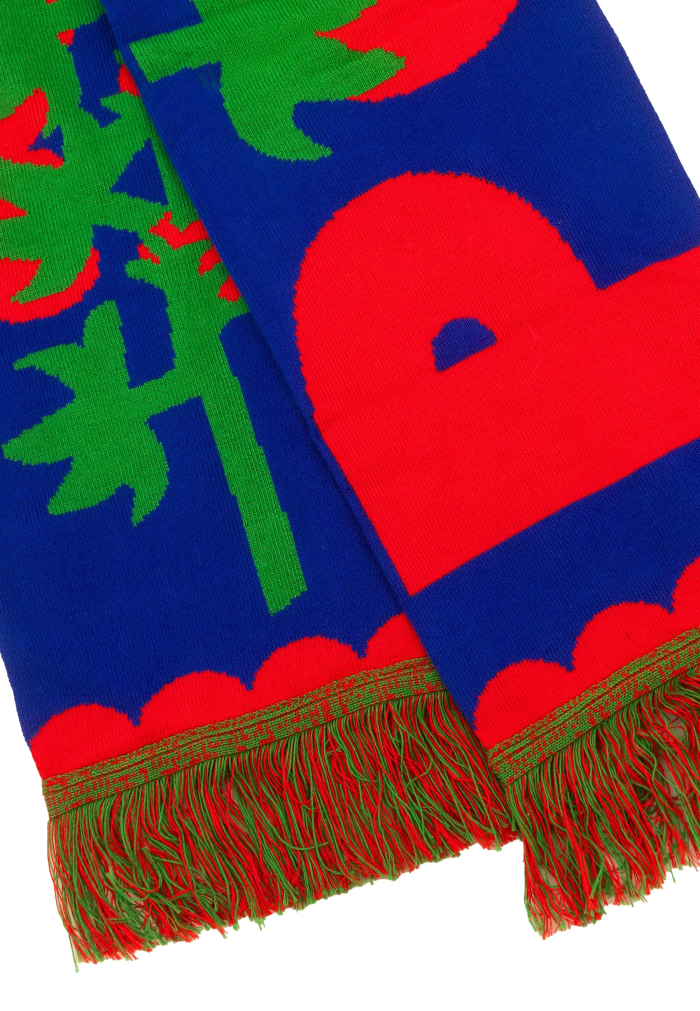 Organic cotton scarf Tomato