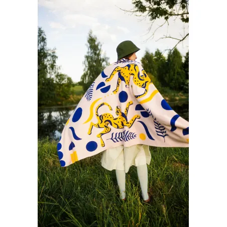 Organic Cotton Blanket Panthers
