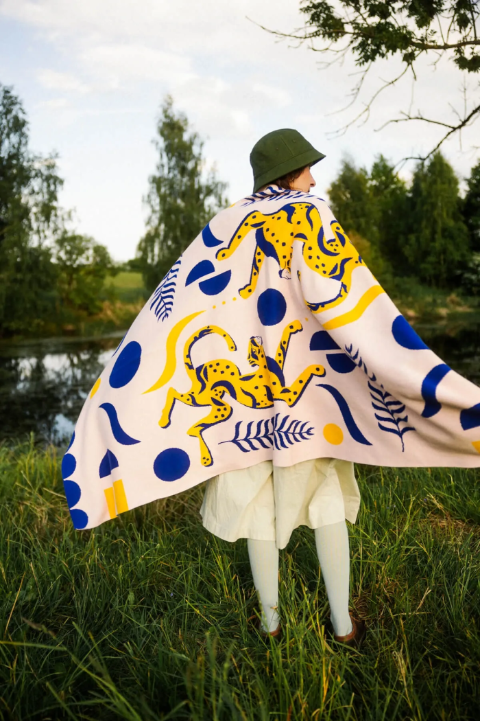 Organic Cotton Blanket Panthers