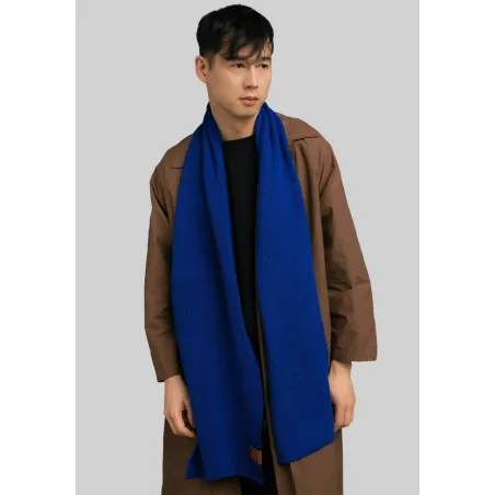 Cornflower organic cotton plain scarf