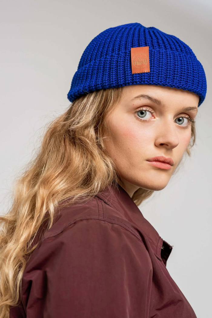 Cornflower organic cotton burglar beanie
