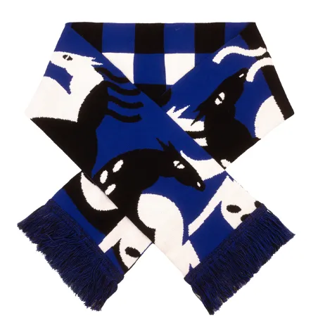 Organic cotton scarf Wild horses