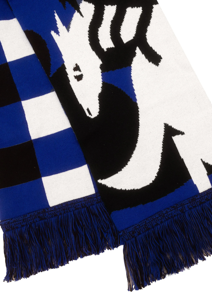 Organic cotton scarf Wild horses