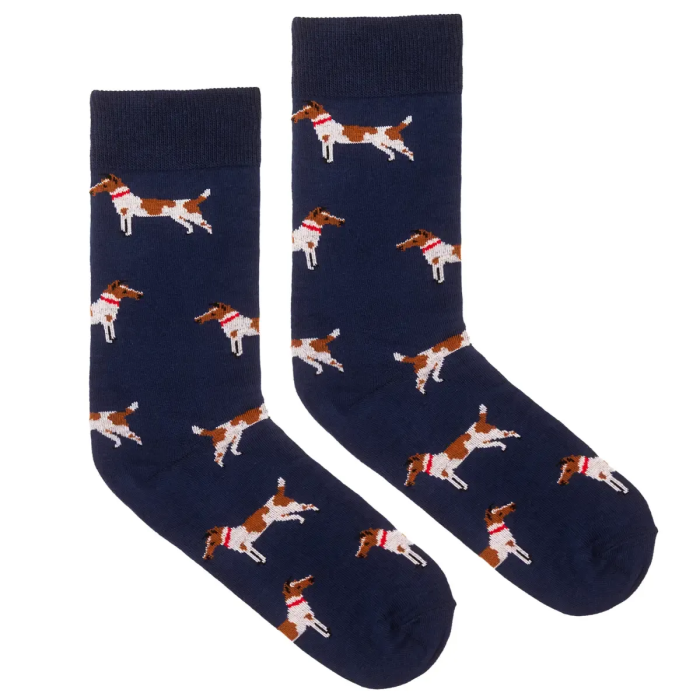 Socks organic cotton Foxteriers