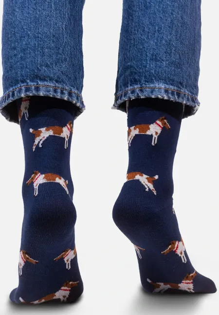 Socks organic cotton Foxteriers