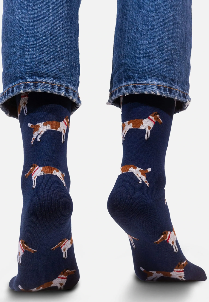 Socks organic cotton Foxteriers