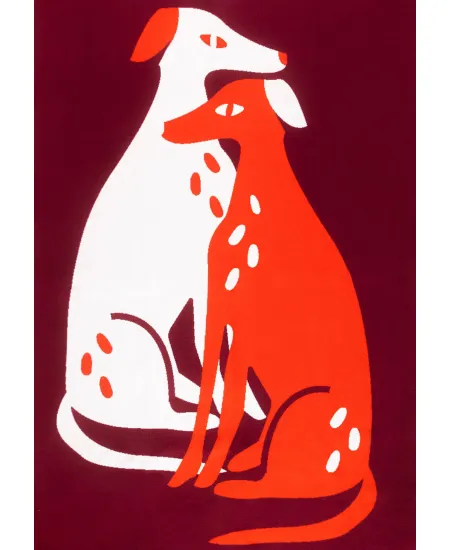 Organic Cotton Blanket Dog Sadness