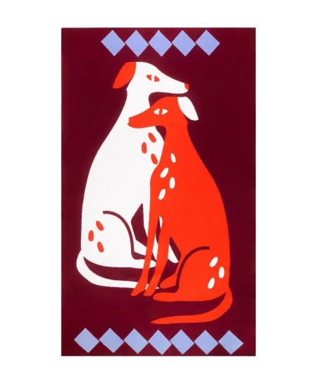 Organic Cotton Blanket Dog Sadness