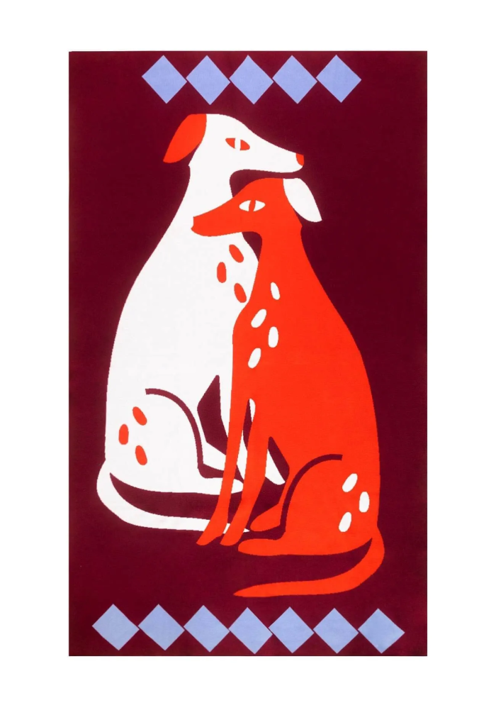 Organic Cotton Blanket Dog Sadness