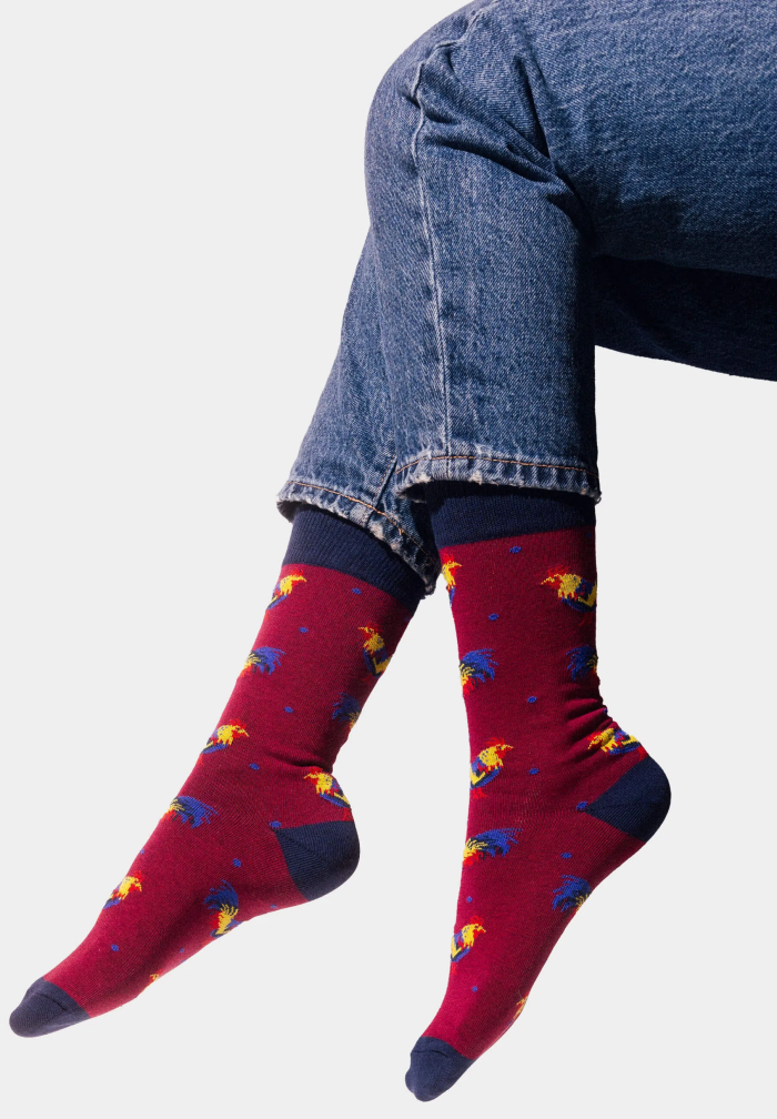 Socks organic cotton Rooster