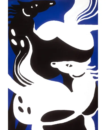 copy of Organic Cotton Blanket Wild Horses