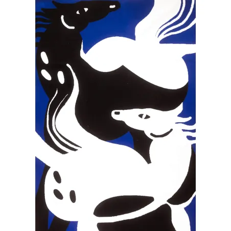 copy of Organic Cotton Blanket Wild Horses