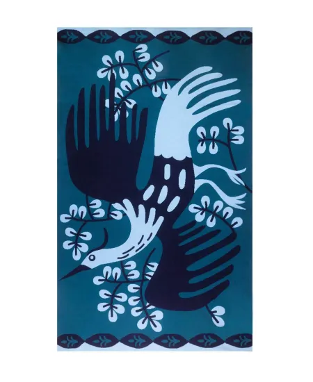 Organic Cotton Blanket Crane