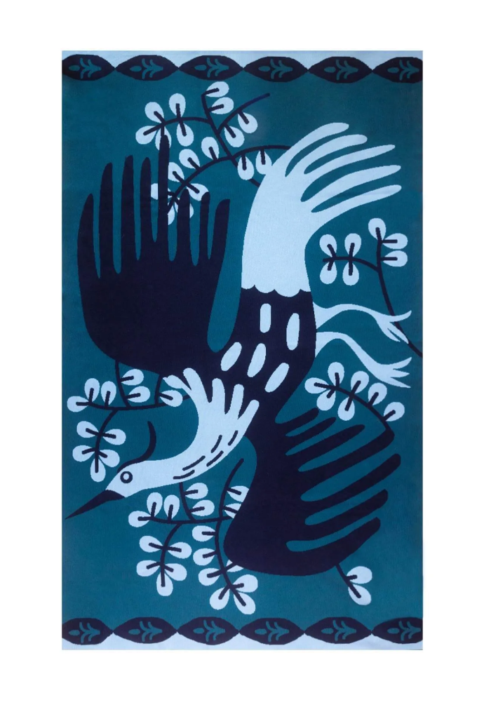 Organic Cotton Blanket Crane