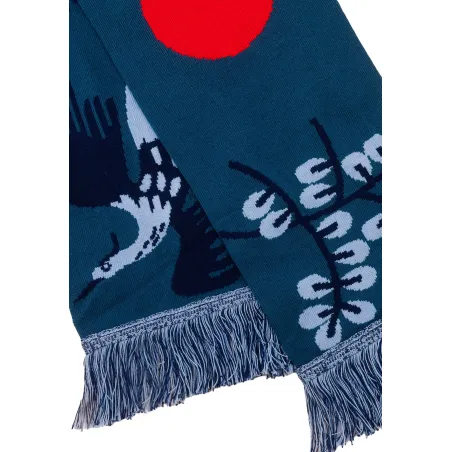 Organic cotton scarf Crane