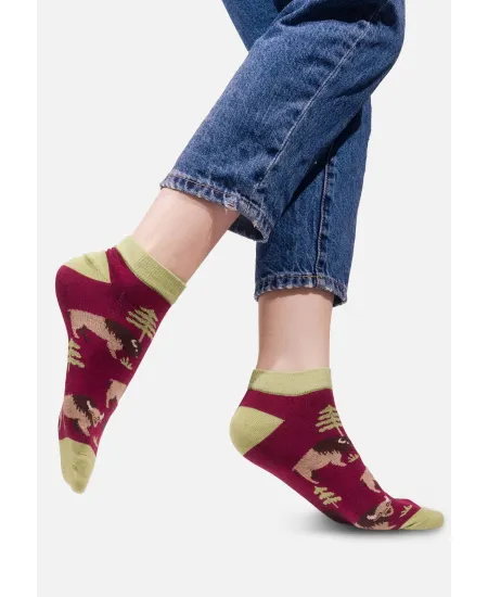 Organic cotton ankle socks Bisons