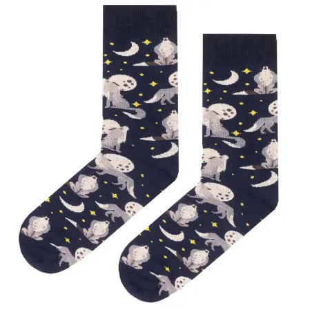 Socks organic cotton Night Wolves