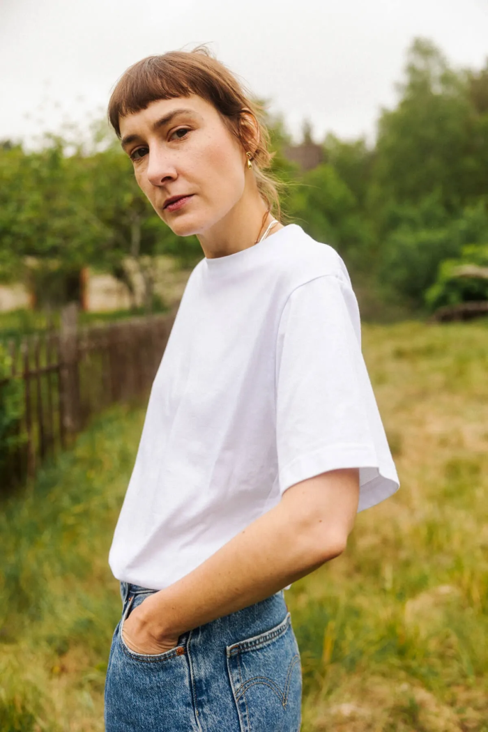 Organic cotton white T-shirt