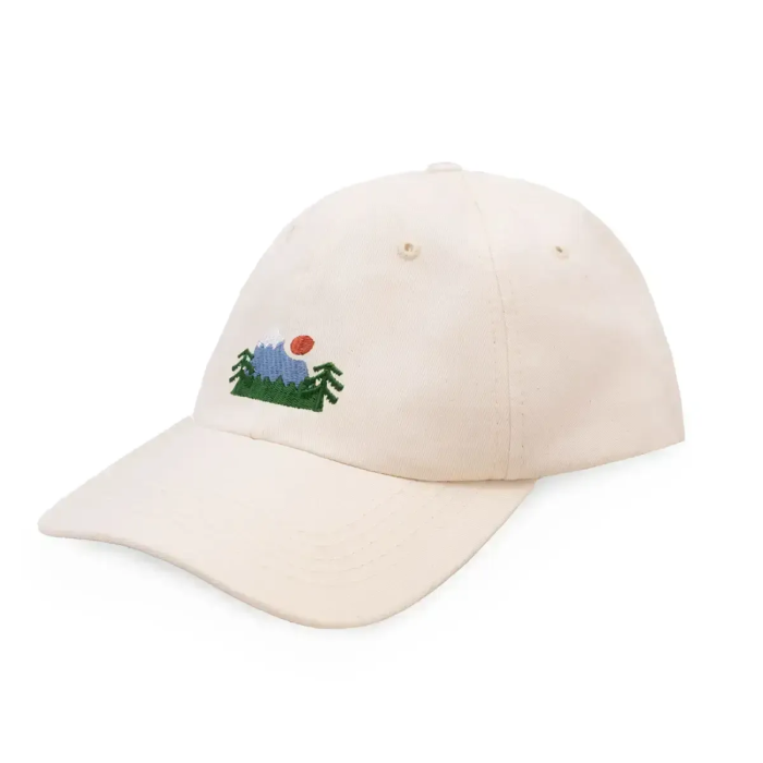Baseball cap made of organic cotton Mountains