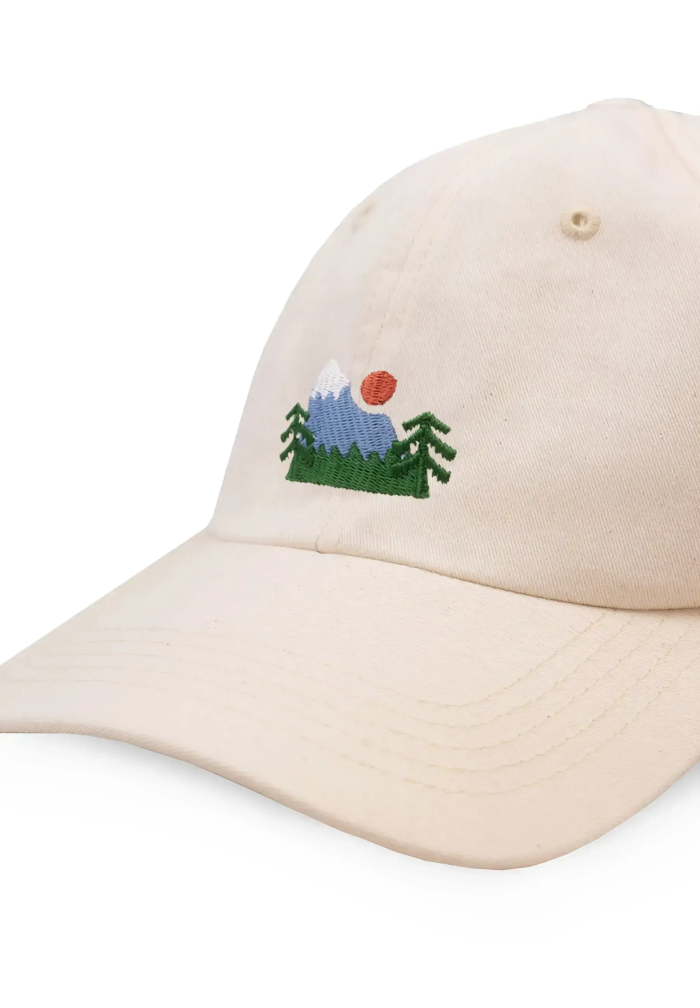 Baseball cap made of organic cotton Mountains