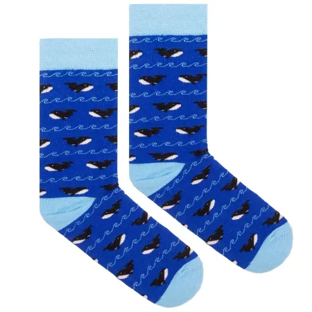 Socks organic cotton Whales