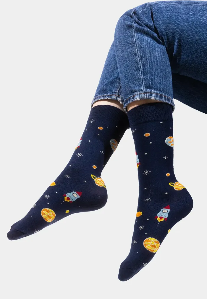 Socks organic cotton Space Oddity
