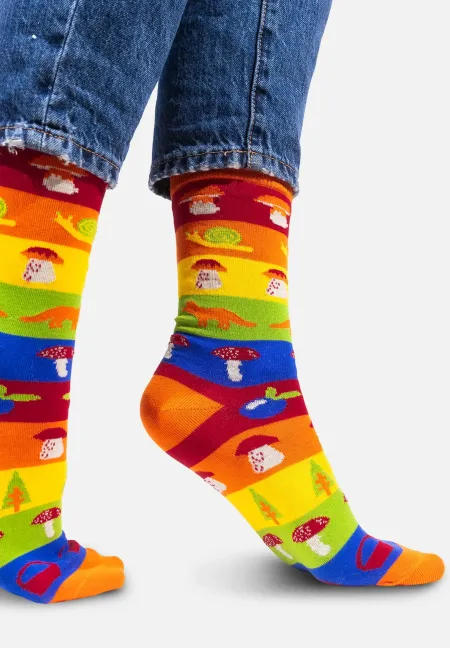 Socks organic cotton Mushrooming