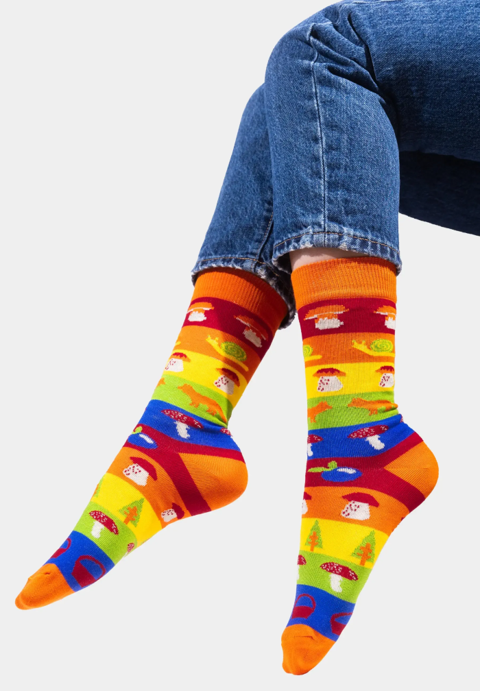 Socks organic cotton Mushrooming