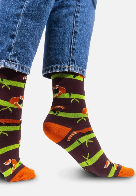 Socks organic cotton Red Panda