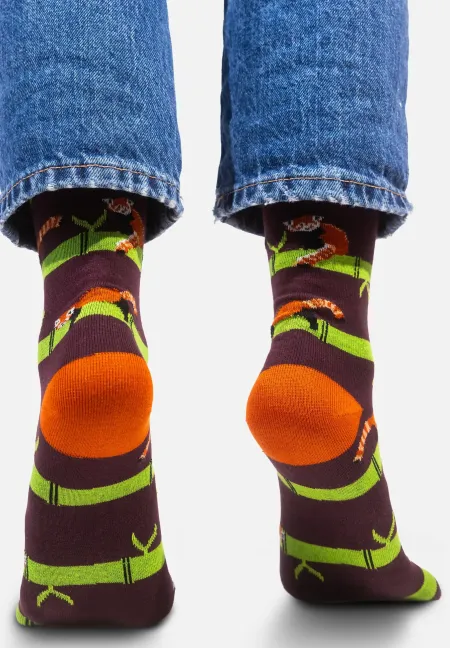 Socks organic cotton Red Panda