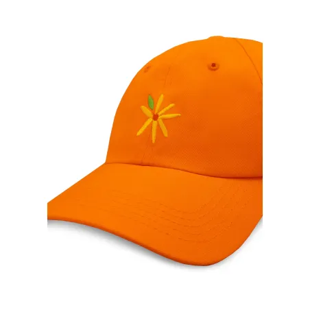 Baseball cap Flower orange
