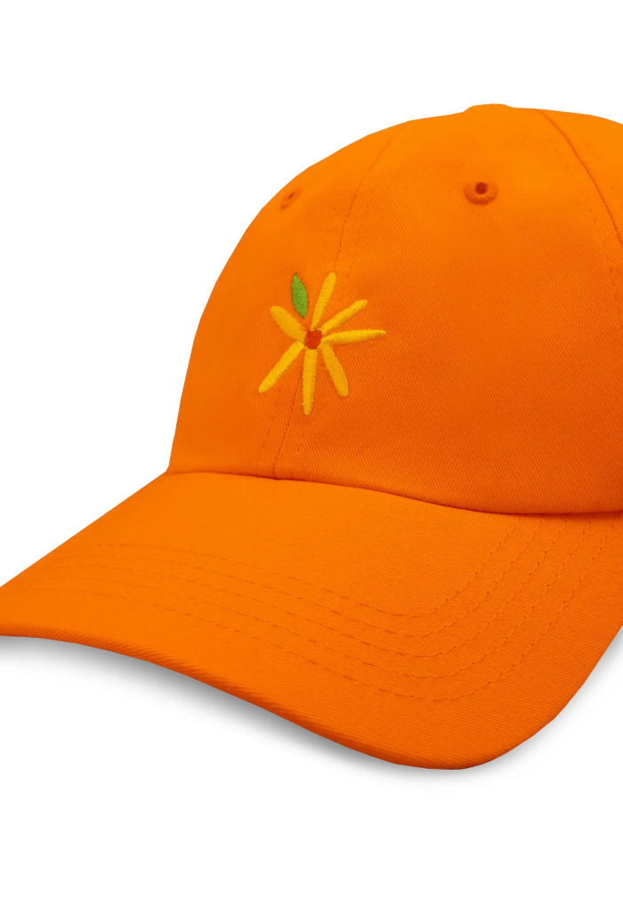 Baseball cap Flower orange