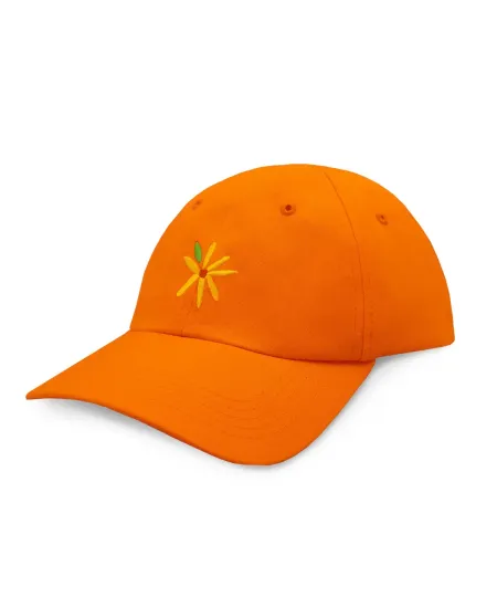 Baseball cap Flower orange