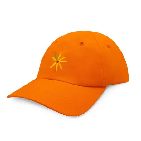 Baseball cap Flower orange