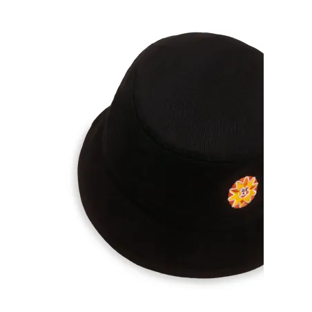 Kapelusz bucket hat z bawełny organicznej czarny Słońce