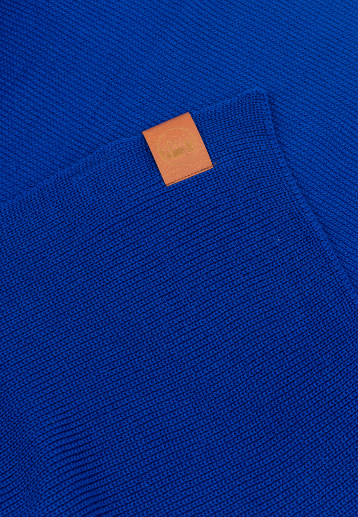 Cornflower organic cotton plain scarf