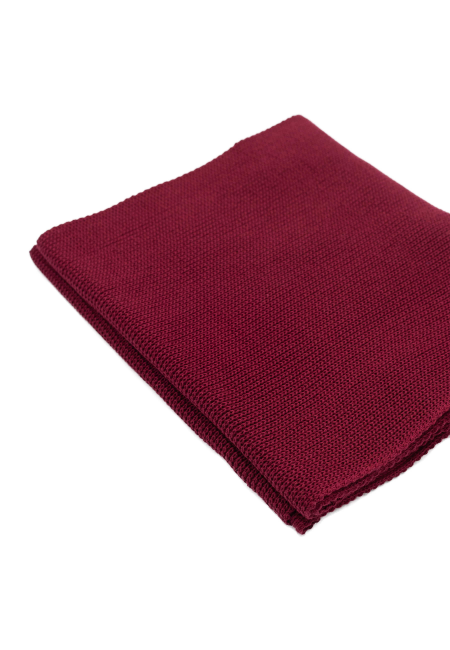 Carmine organic cotton plain scarf