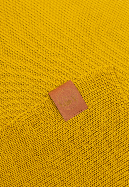 Mustard organic cotton plain scarf