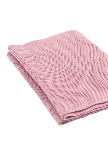 Powder pink organic cotton plain scarf